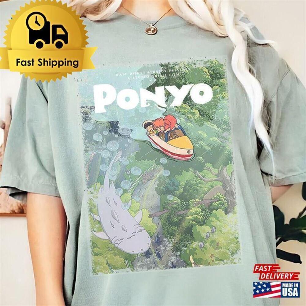 Ponyo Sosuke T-Shirt Goldfish Ghibli Shirt Classic